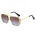 Gold Frame / Gradient Brown-Blue Lenses